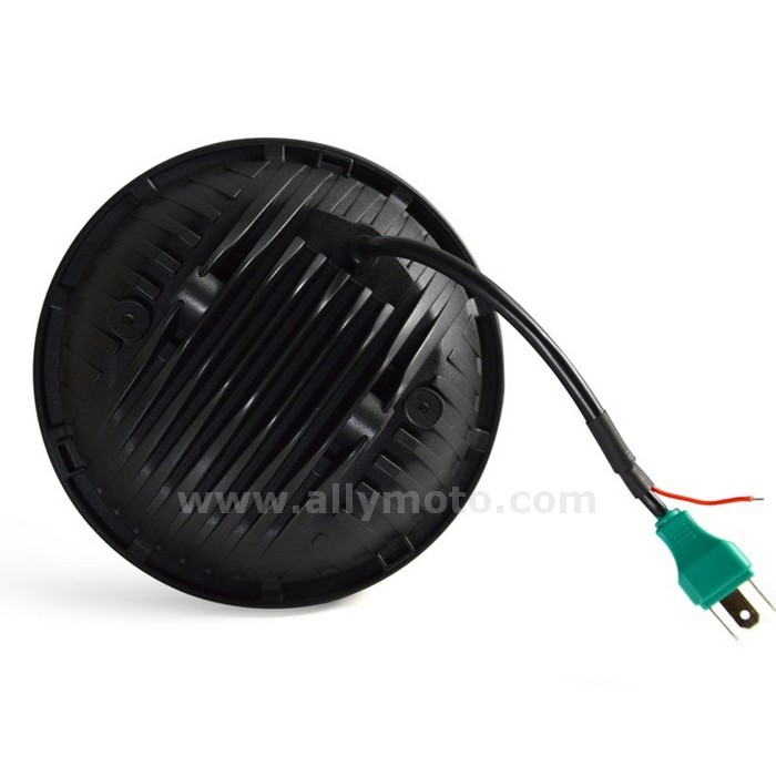 154 Round 7 Inch 78W Cree Led Headlight Bulb With Angel Eye Drl Light Jeep Wrangler Harley@3